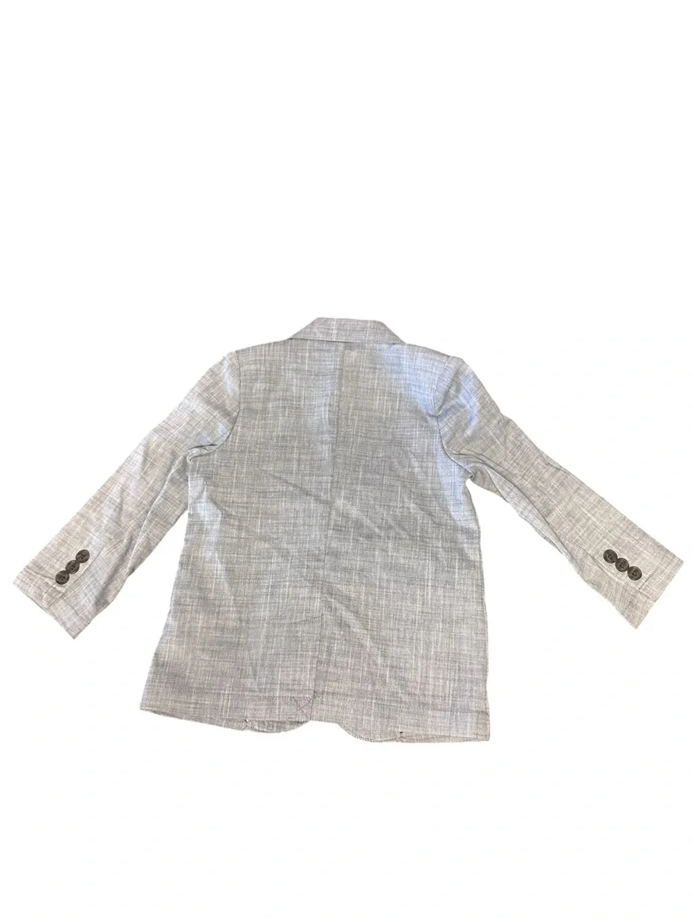 Cat & Jack Toddler Boys 2-Piece Suit Set Gray Textured Blazer Pants 18M NWT